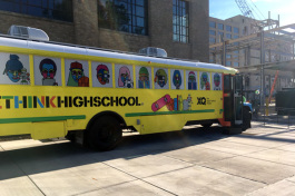 The XQ Super School bus rolled into Memphis to welcome Crosstown High to the family.
