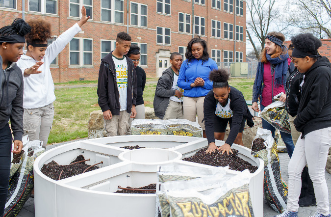 100th Learning Garden Hamilton Middle