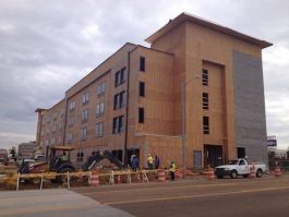 Brant Construction Inc. is hard at work on a new 100-room La Quinta Inn scheduled to open next year at Union Ave. and Danny Thomas Blvd.