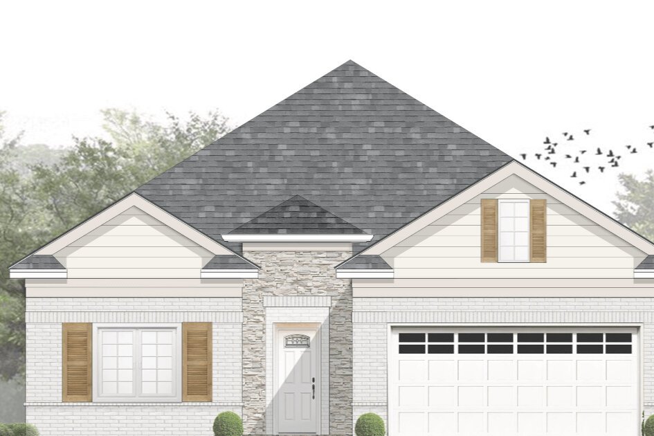 A rendering of one of the 70 homes to be built at Epping Forest in Raleigh.