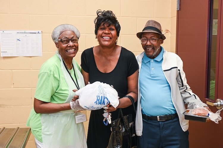 Seen heare at the Orange Mound site, Congregate meals are a group meal option for seniors who are able to get to a site to socialize while still accessing nutritious food.