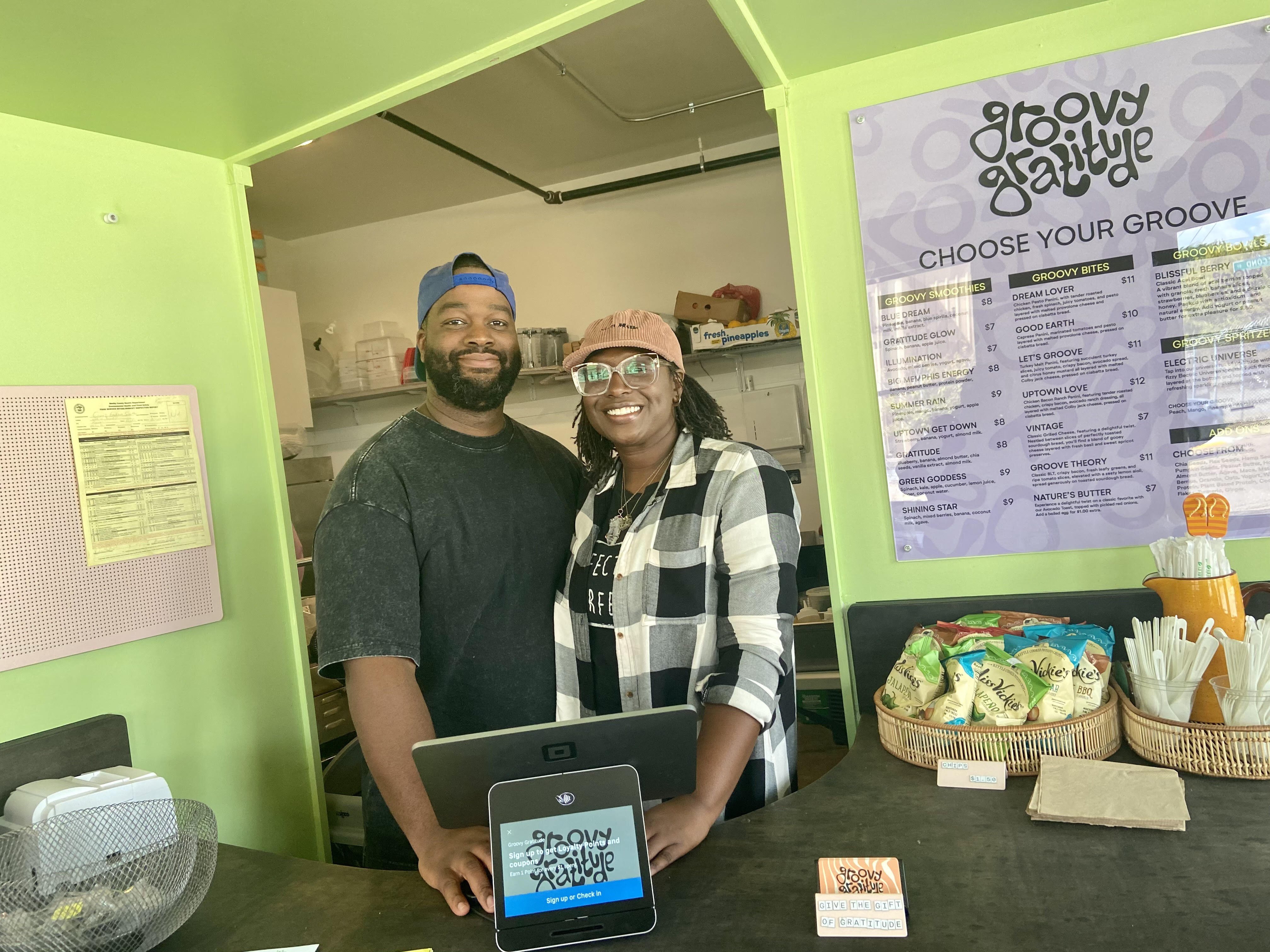 Marquis White and Alicia Dixon of Dixon-White Restaurant Group are blending community, mindfulness, and music in Uptown with their new wellness micro-eatery, Groovy Gratitude.