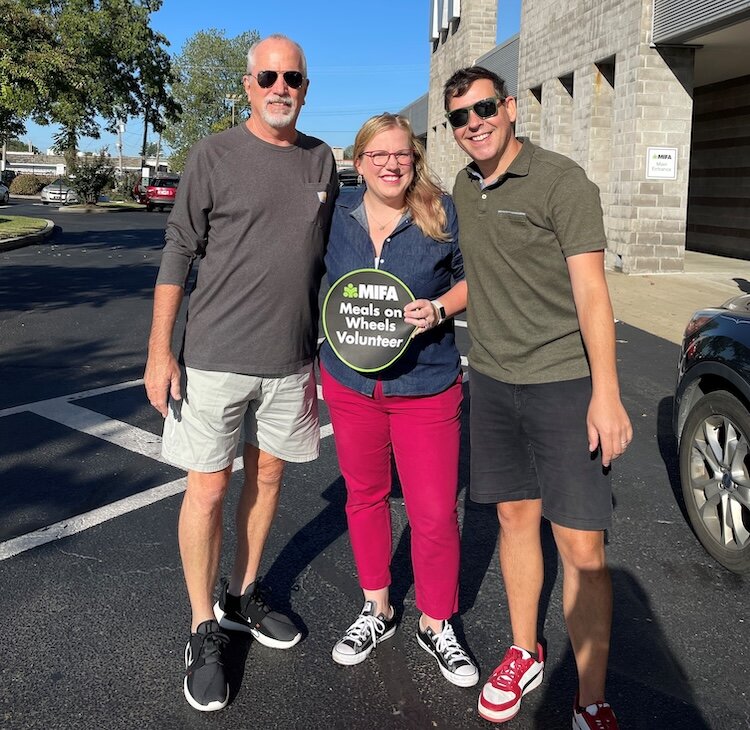 MIFA volunteers Jeff Squires, Lauren Ready, were recently accompanied by High Ground correspondent Jeff Hulett as they delivered meals.