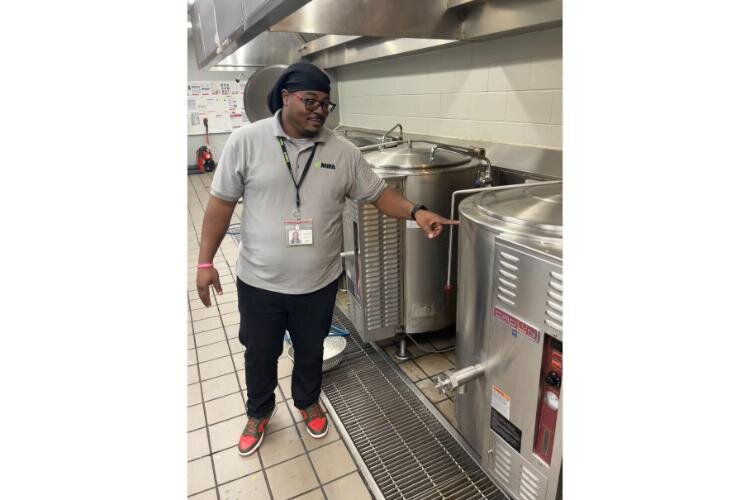 Demario Harris, a longtime restaurant industry professional, became the Kitchen Supervisor at MIFA at the urging of his coworkers. “I’m here now and I love it,” he says.